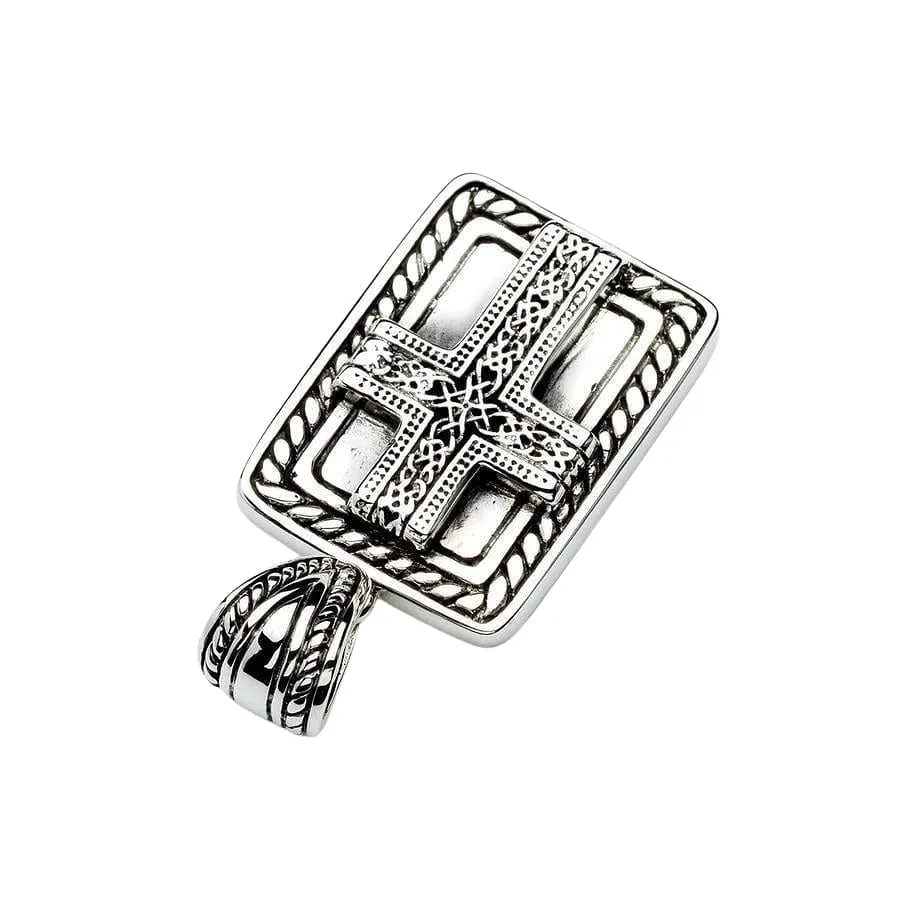 Celtic Cross Sterling Silver Biker Pendant