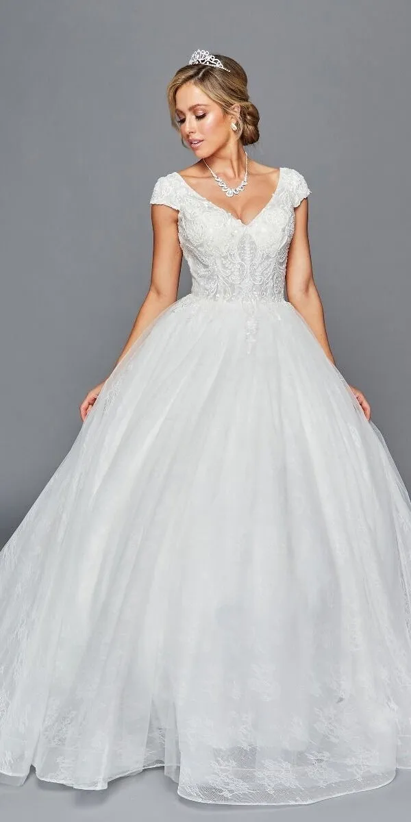 DeKlaire Bridal 444 A-Line Ball Gown Wedding Dress
