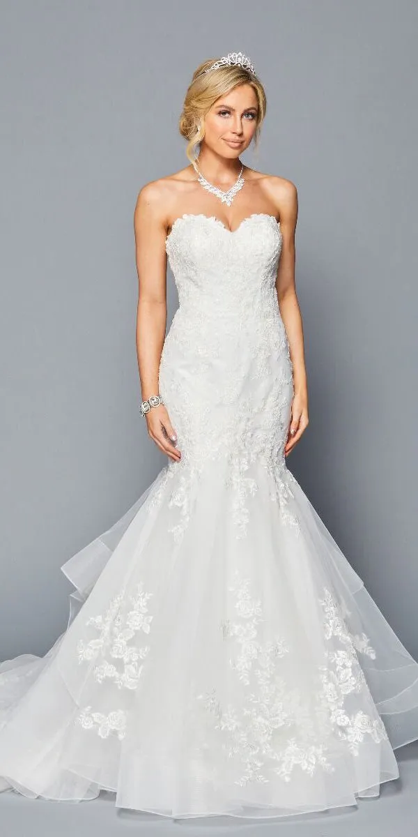 DeKlaire Bridal 445 Scoop Neckline Mermaid Wedding Dress
