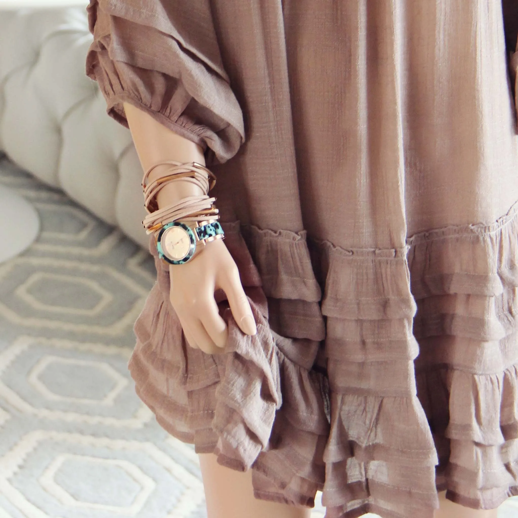 Festival Dress in Sand