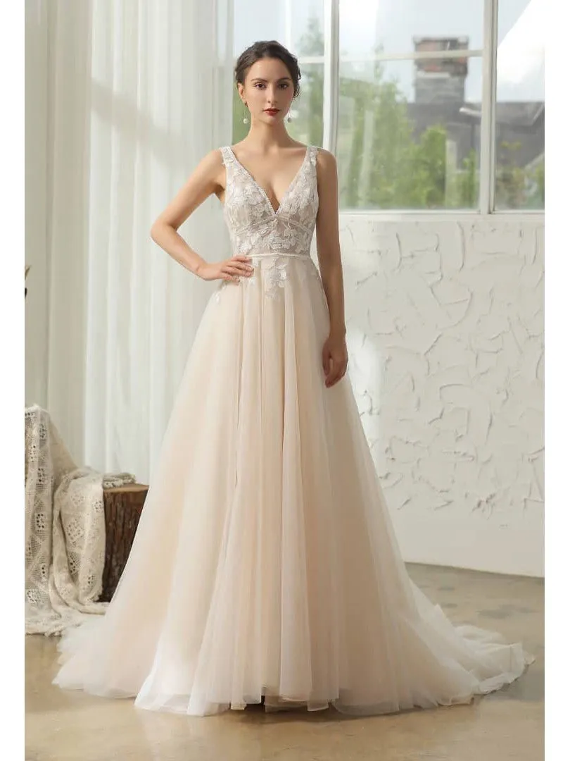 Juliet wedding gown in Ivory Champagne size 12 Express NZ wide