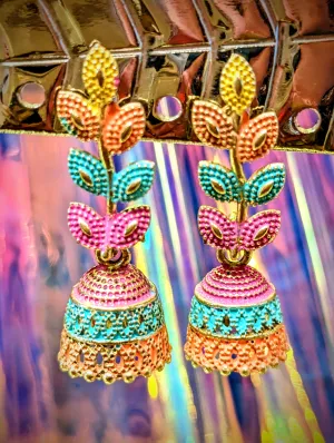 Rainbow fancy festival earrings