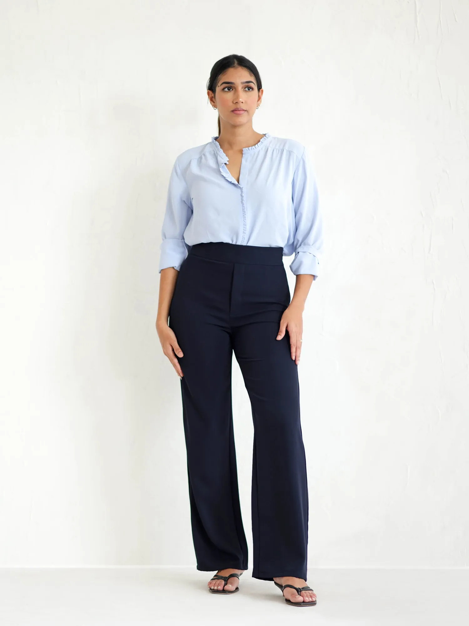 Straight Leg High Waist Pant